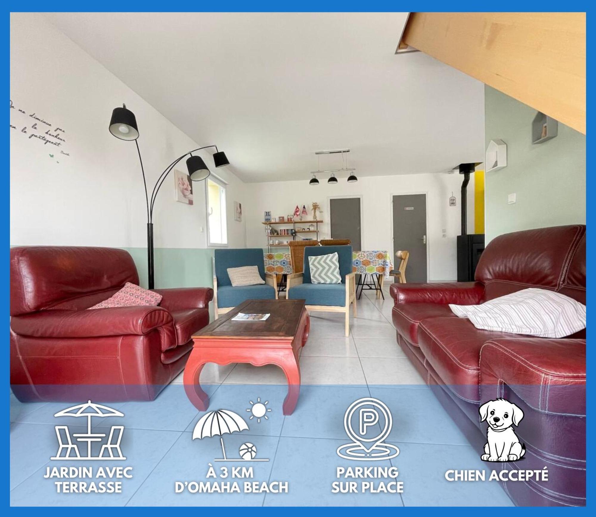 Belle Maison: Coastal Retreat With Garden Near Omaha * Saint-Laurent-sur-Mer